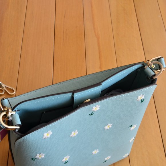 Kate Spade Blue Floral Crossbody Bag - Picture 5 of 8